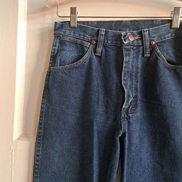 Vintage Men's Wrangler Jeans - Size 28x34 / XS/S - Dark Wash 1980's Jeans - Picture 9 of 11